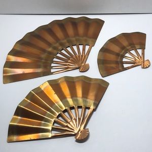 3 Vintage Home Interiors Metal Fans
